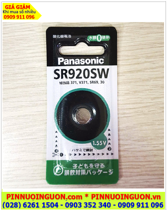 Panasonic SR920SW (nội địa Nhật) Pin đồng hồ 1.5v Silver Oxide SR920SW-Pin 371 (Xuất xứ NHẬT)